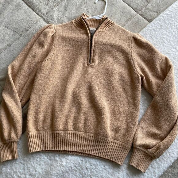 Universal Thread Tan Quarter-Zip Sweater Size Small - Picture 3 of 8